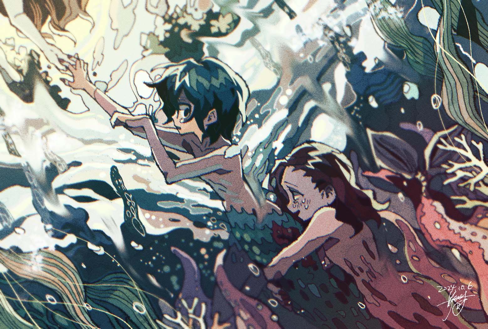 私も連れてっての絵